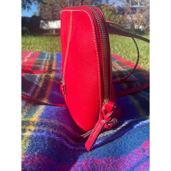 Dooney & Bourke Red Trixie Dome Crossbody Bag - Picture 7 of 8